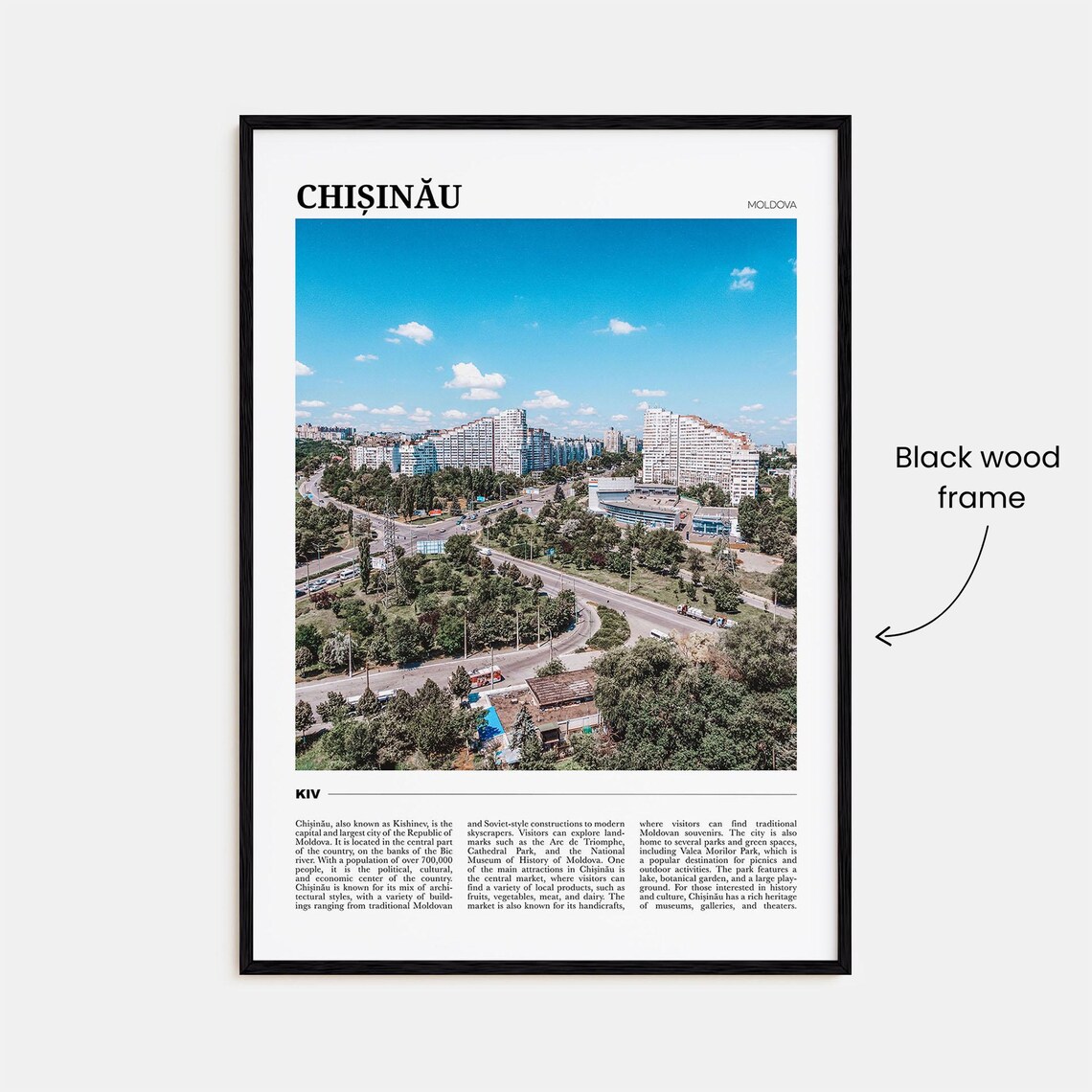 Chisinau Travel Poster, Moldova Wall Art Print - Image 2