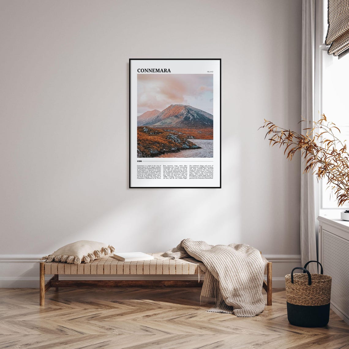 Scenic Connemara Ireland Mountain Travel Destination Photo Poster - Image 4