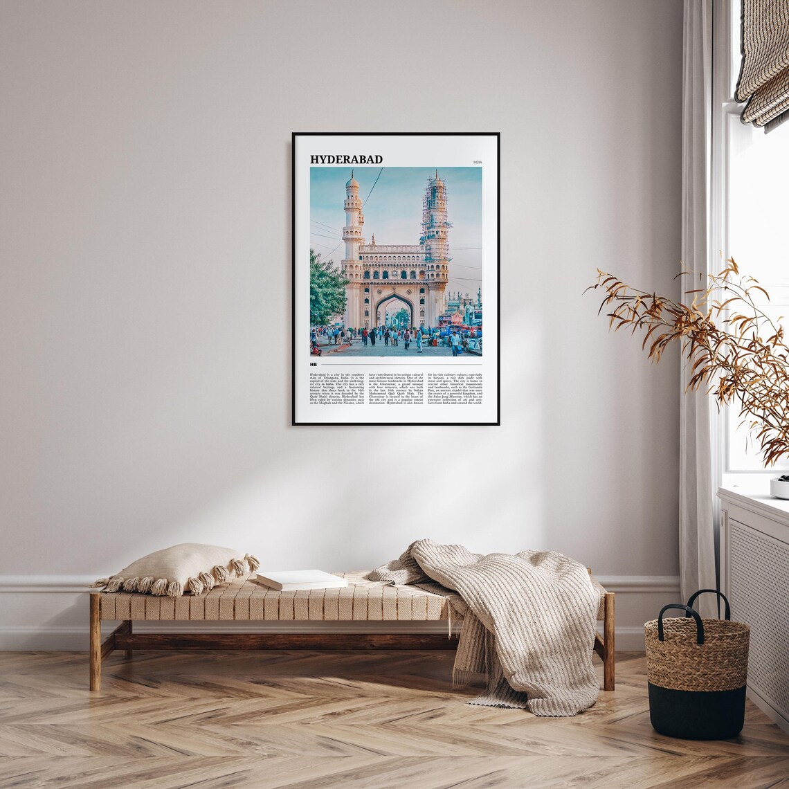 Hyderabad Travel Poster, India Wall Art Print - Image 4