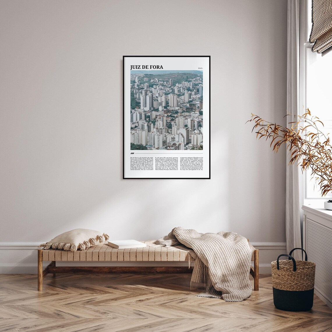 Juiz De Fora Travel Poster, Brazil Wall Art Print - Image 4