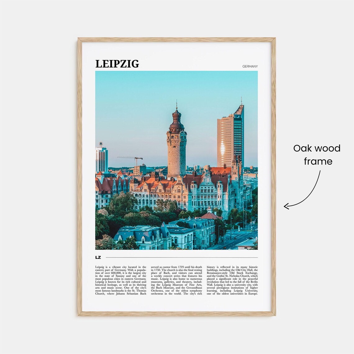 Leipzig Travel Poster, Germany Art Print - Image 3