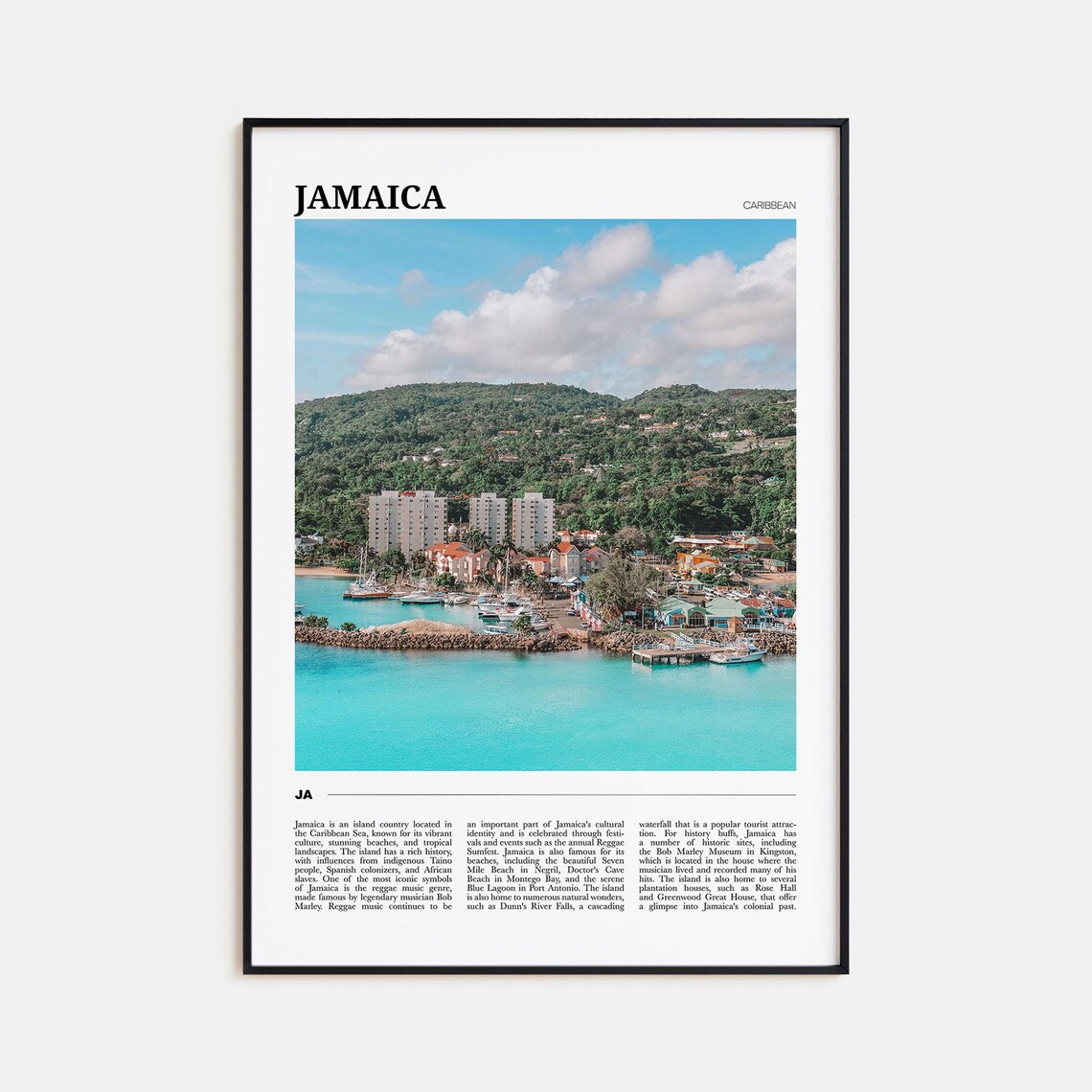 Jamaica Travel Poster No 2 Jamaica Wall Art Jamaica Poster Print Jamaica Photo Jamaica Decor Caribbean