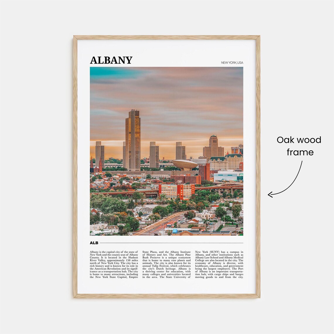 Albany Travel Poster, New York Wall Art Print - Image 3