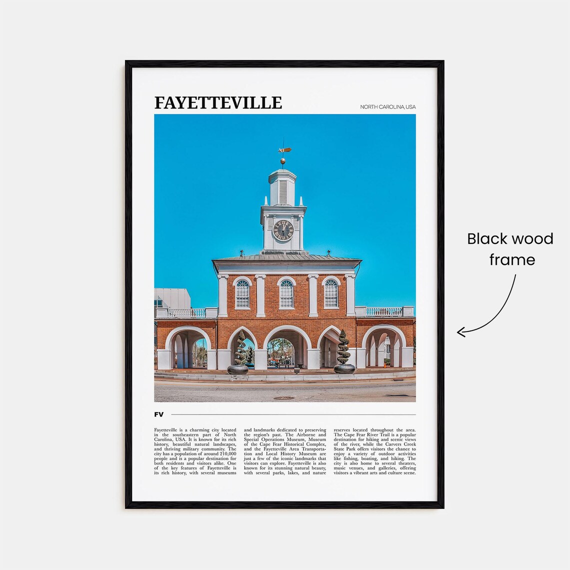 Fayetteville Travel Poster, North Carolina Poster Print - Image 2