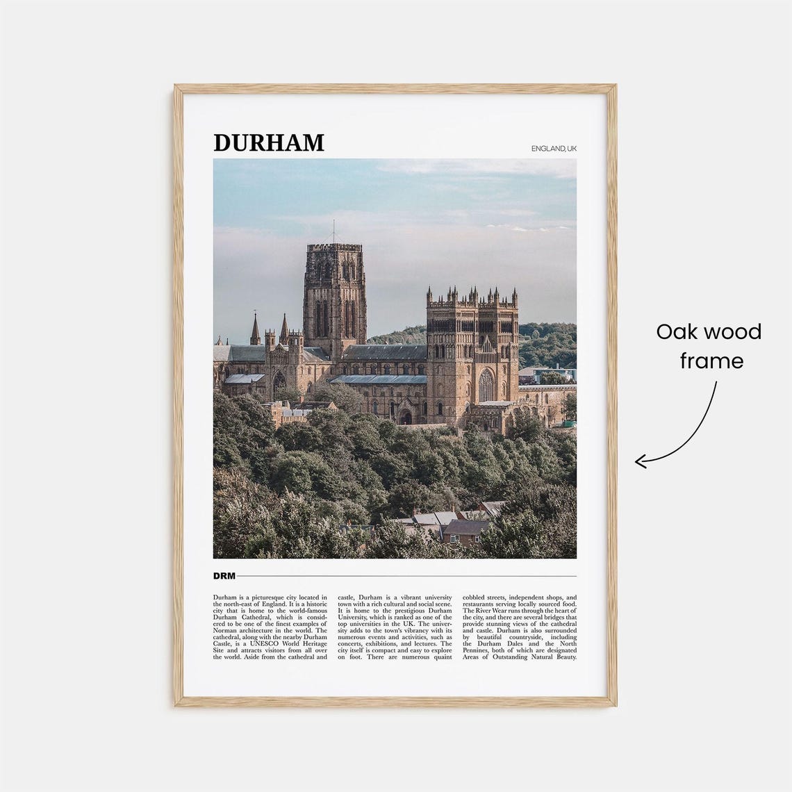 Durham England Cathedral Norman Architecture Photography Poster - Image 3