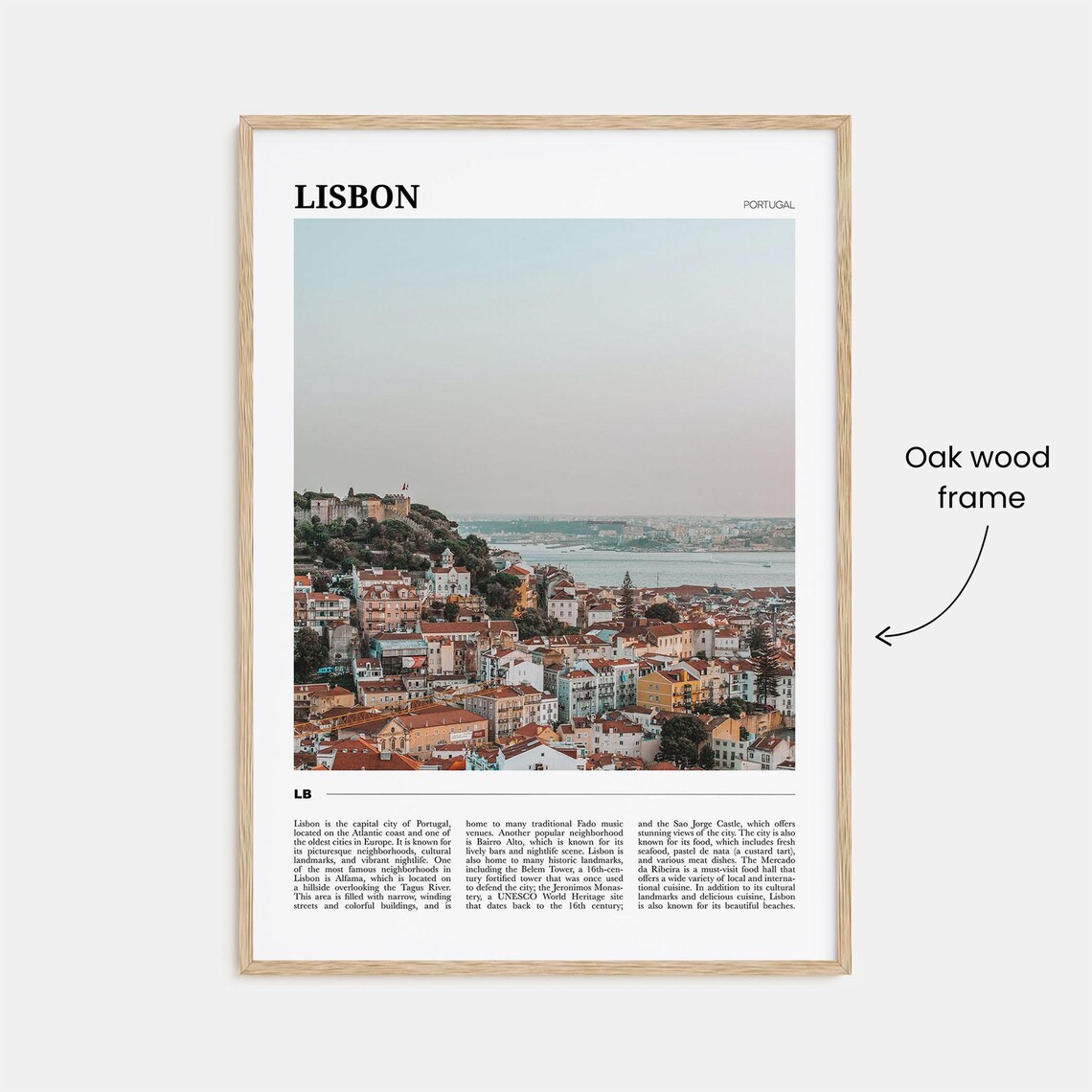 Lisbon Travel Poster, Portugal City Decor Print - Image 3