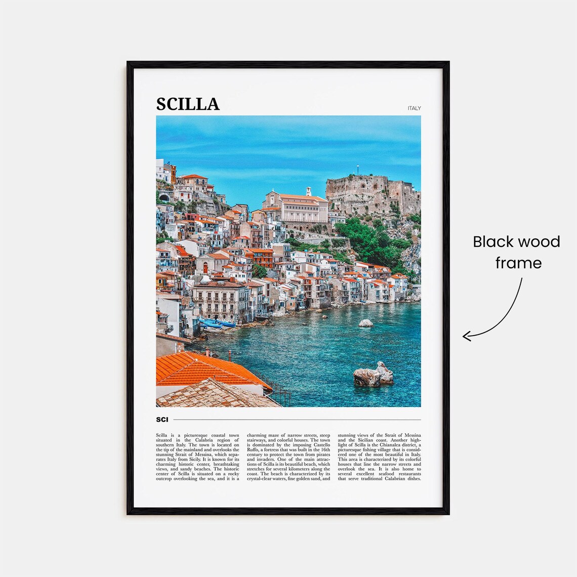 Scilla Travel Poster, Italy Place Art Print - Image 2