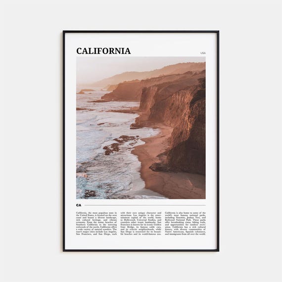California Travel Poster No. 2, California Travel Poster