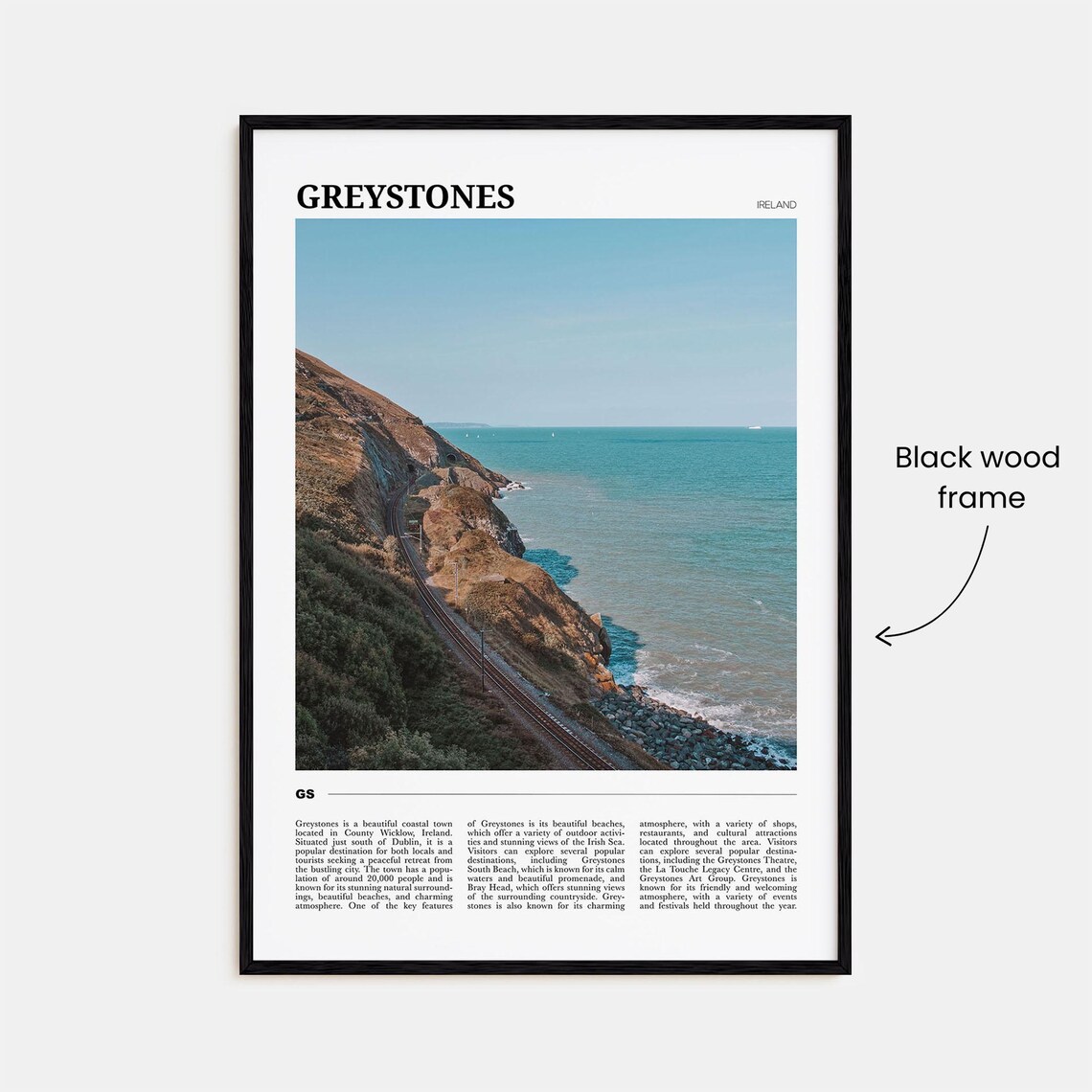 Greystones Travel Poster, Ireland Travel Poster - Image 2