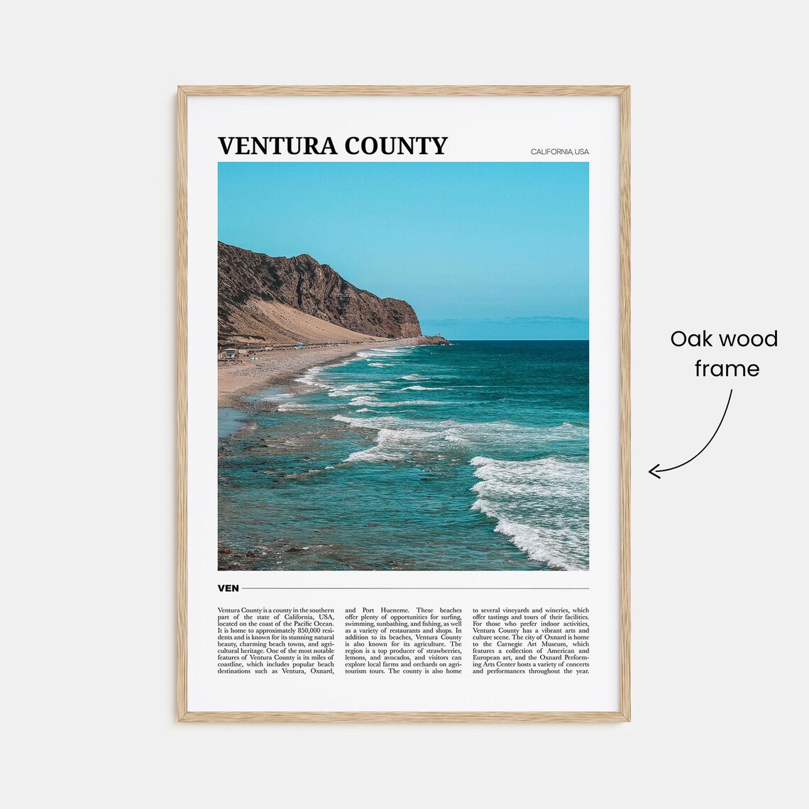 Ventura County Travel Poster, Usa Travel Art Print - Image 3