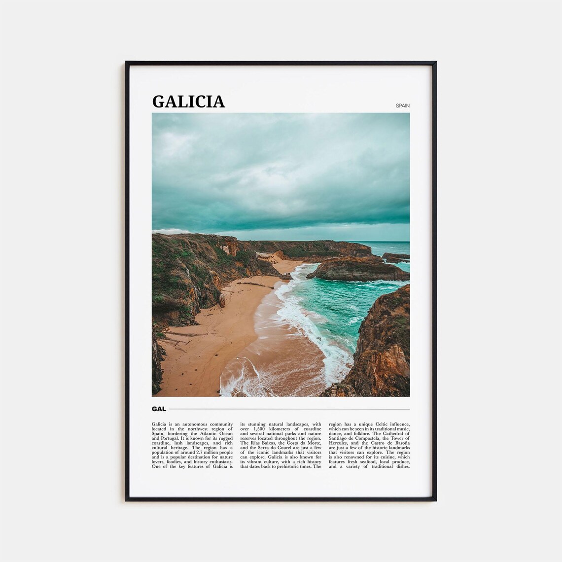 Galicia Photo Spain Wall Art Print