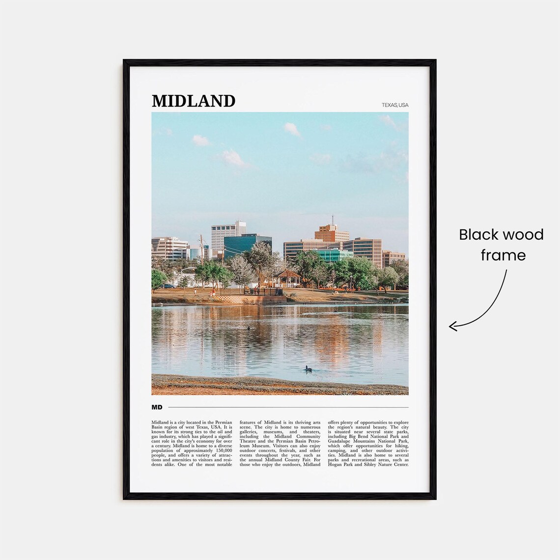 Midland Travel Poster, Texas USA Art Print - Image 2