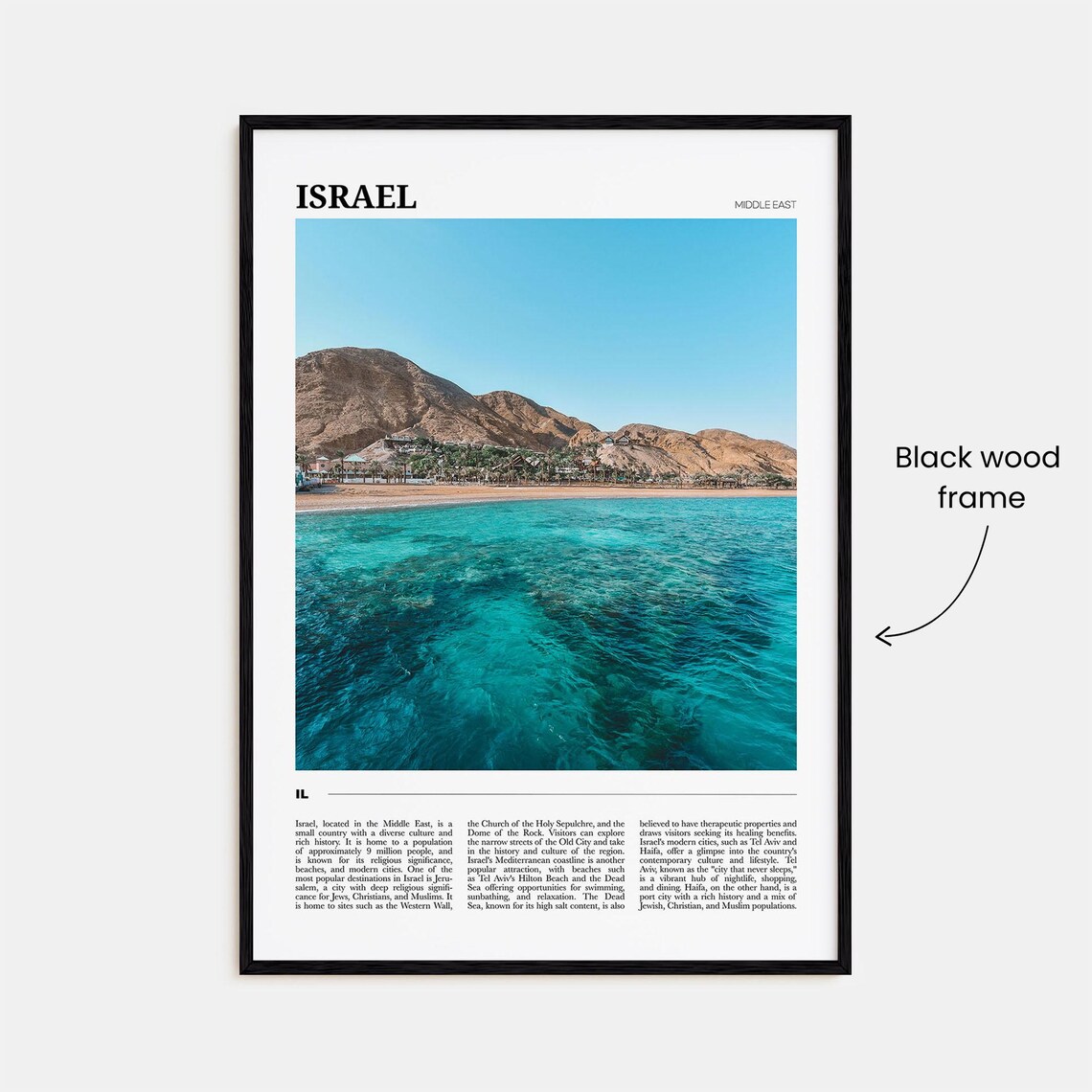 Israel Travel Poster Israel Wall Art Israel Poster Print Israel Photo Israel Decor Middle East - Image 2