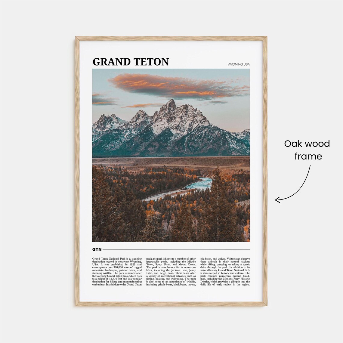 Grand Teton National Park Photo Decor Poster - Image 3