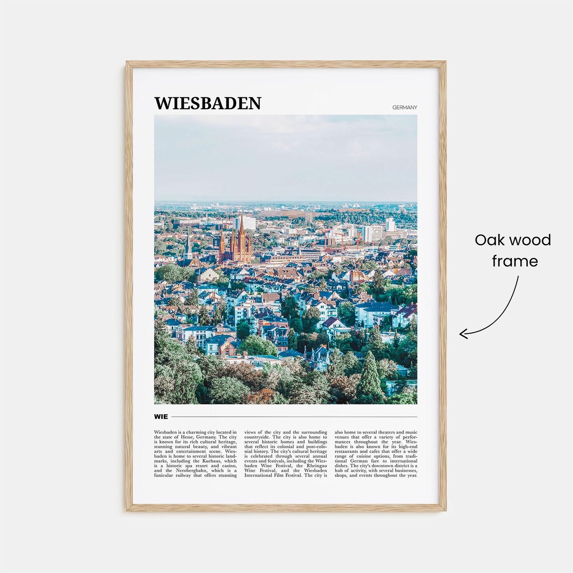 Wiesbaden Travel Poster, Germany Travel Poster - Image 3