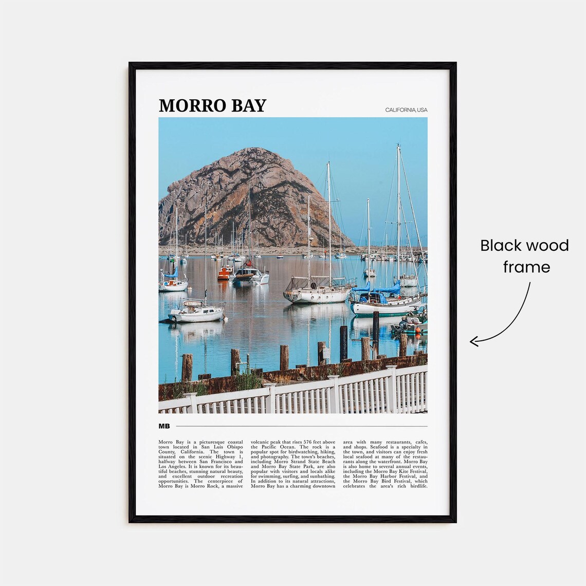 Morro Bay Travel Poster, California USA Art Print - Image 2