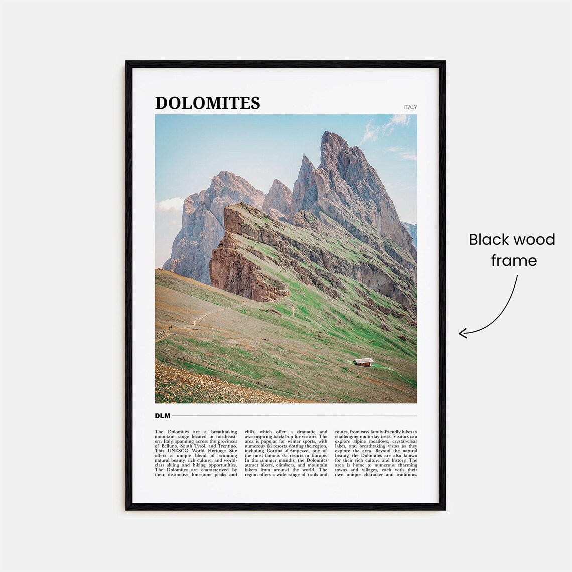 Dolomites Italy Travel Poster - Image 2