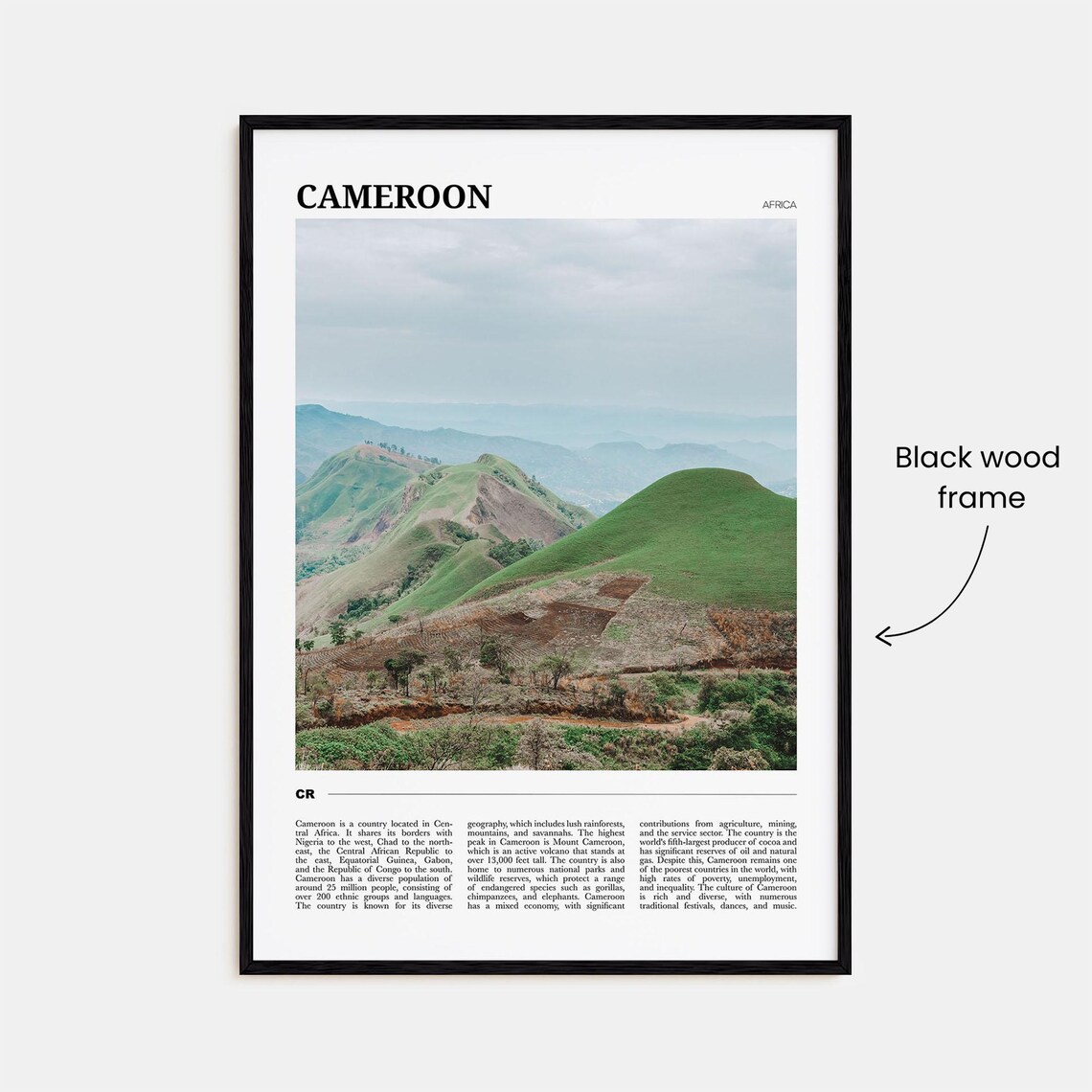 Cameroon Travel Poster, Africa Wall Art Print - Image 2