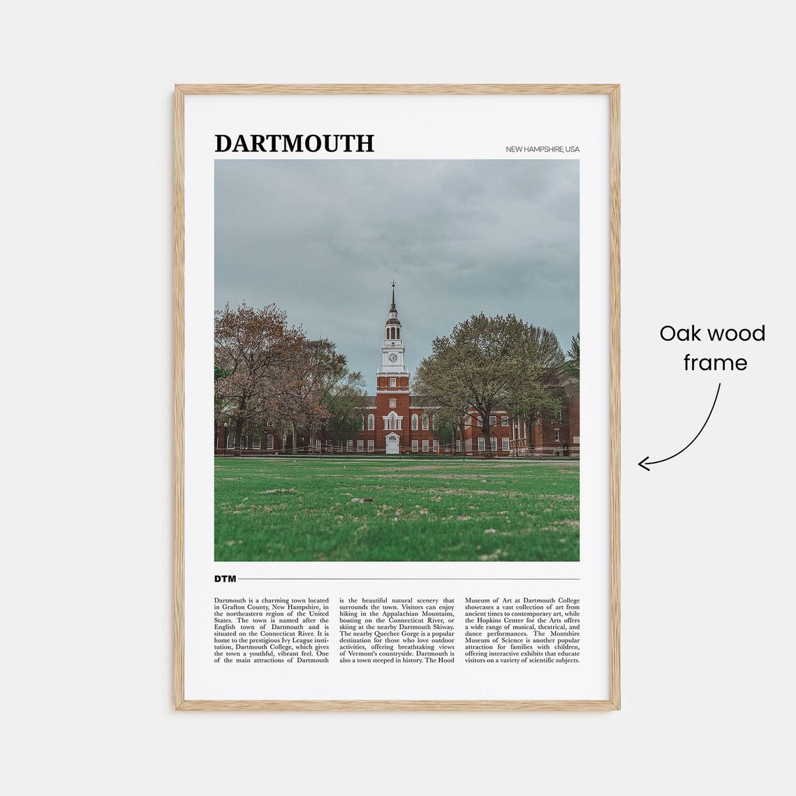 Dartmouth Travel Poster, New Hampshire Art Print - Image 3