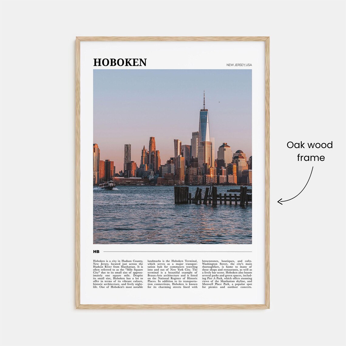 Hoboken Travel Poster, New Jersey Art Print - Image 3