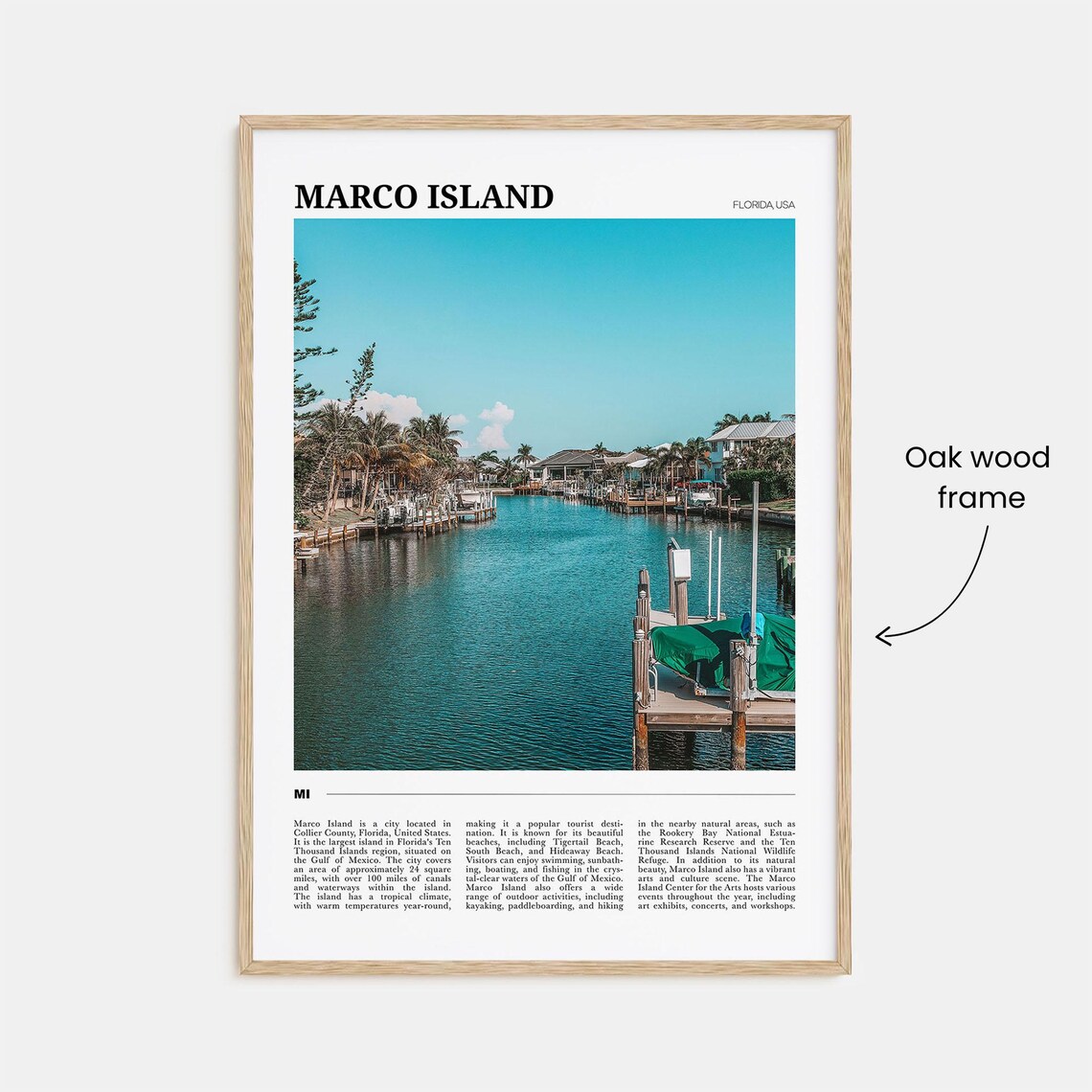 Marco Island Travel Poster, Florida USA Art Print - Image 3