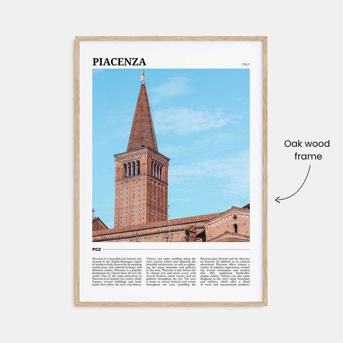 Piacenza Travel Poster Piacenza Wall Art Piacenza Poster Print Piacenza Photo Piacenza Decor Italy - Image 3