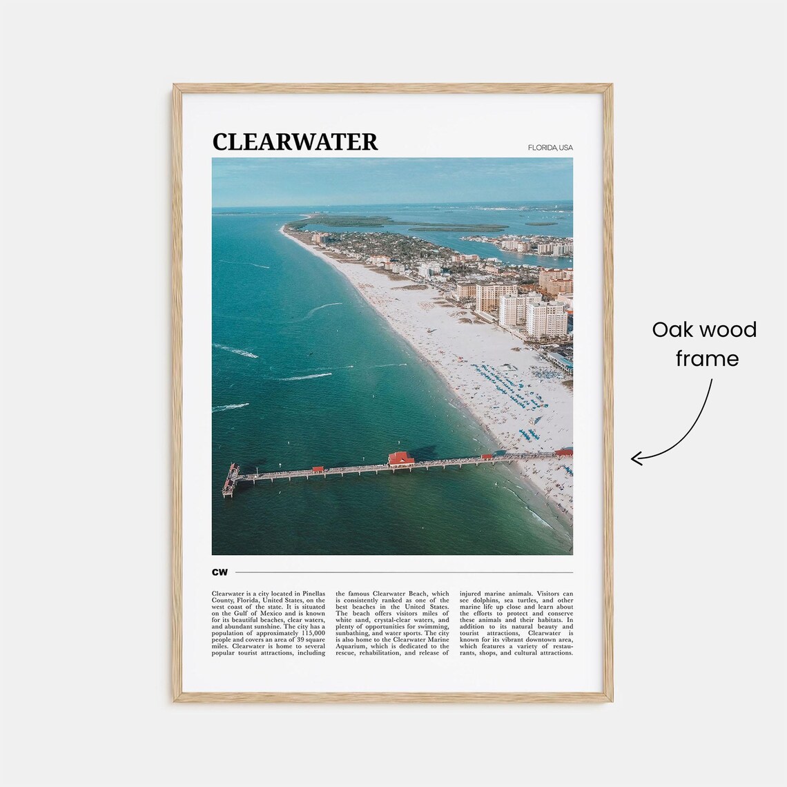 Clearwater Travel Poster, Florida USA Art Print - Image 3
