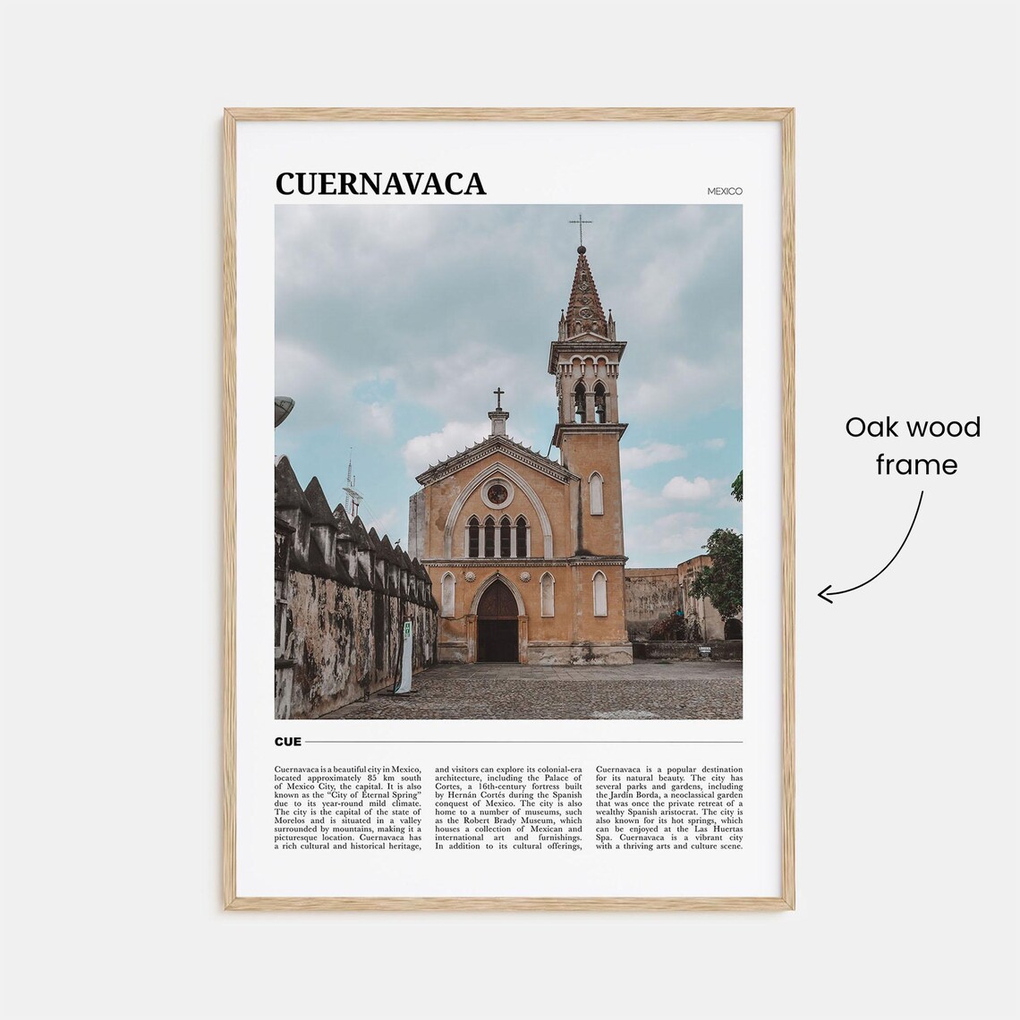 Cuernavaca Travel Poster, Mexico Wall Art Print - Image 3