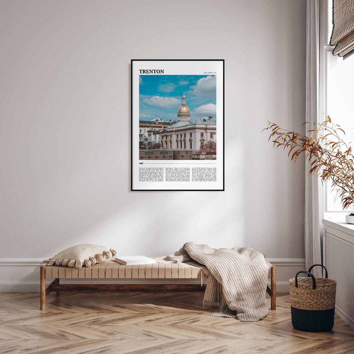 Trenton Travel Poster Trenton Wall Art Trenton Poster Print Trenton Photo Trenton Decor New Jersey Usa - Image 4