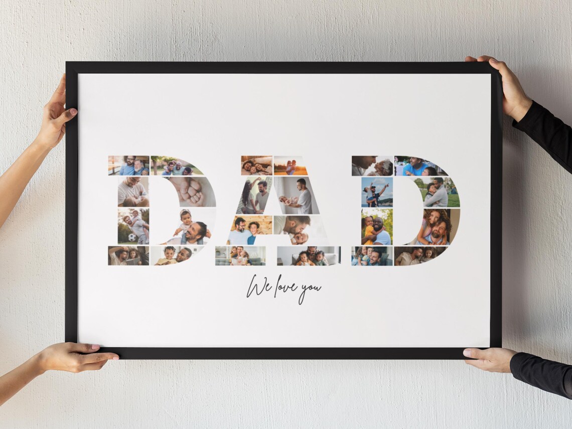 Personalised Dad Photo Collage, Fathers Day Gift