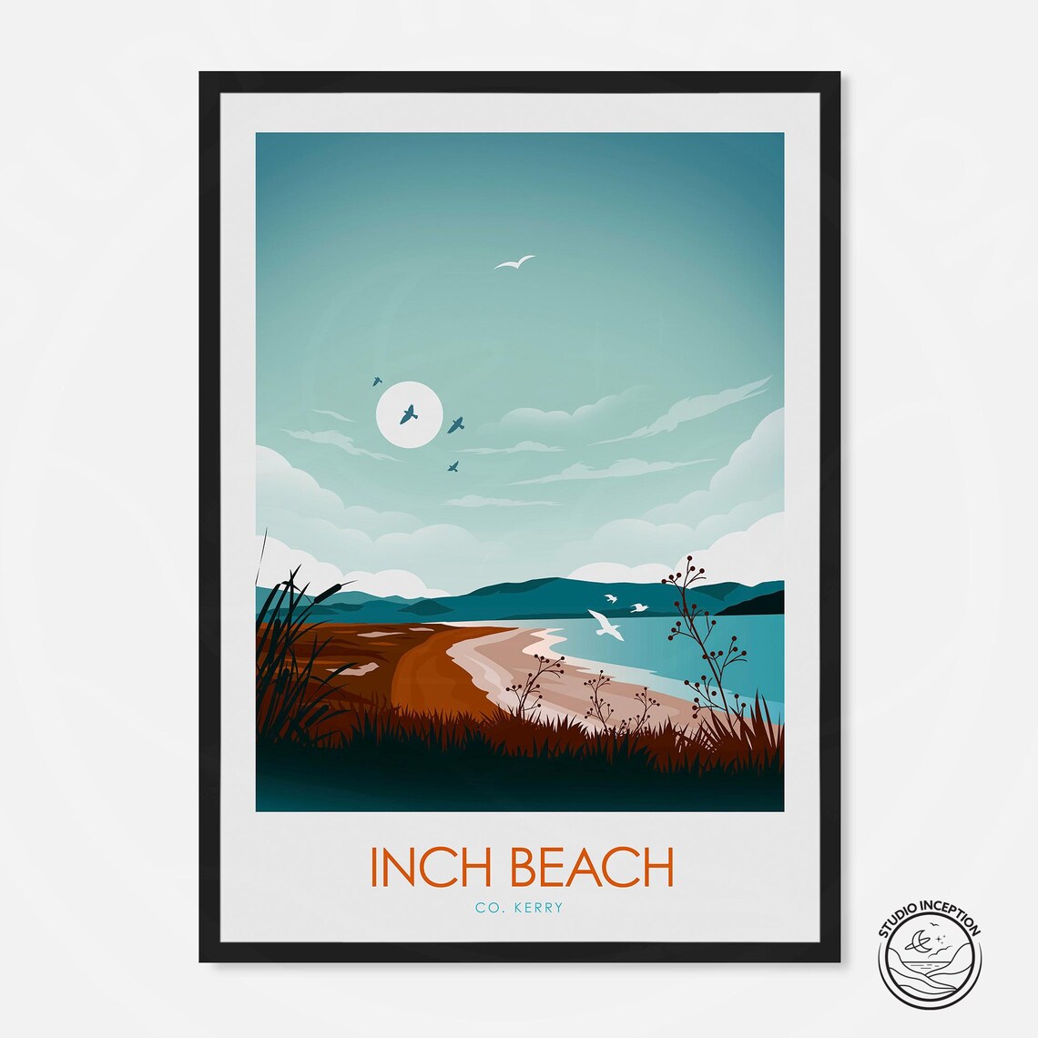 Inch Beach and Inch Strand Travel Poster