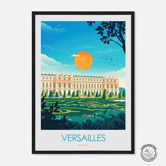 Versailles Print Palace Of Versailles Wall Art Versailles Palace Poster