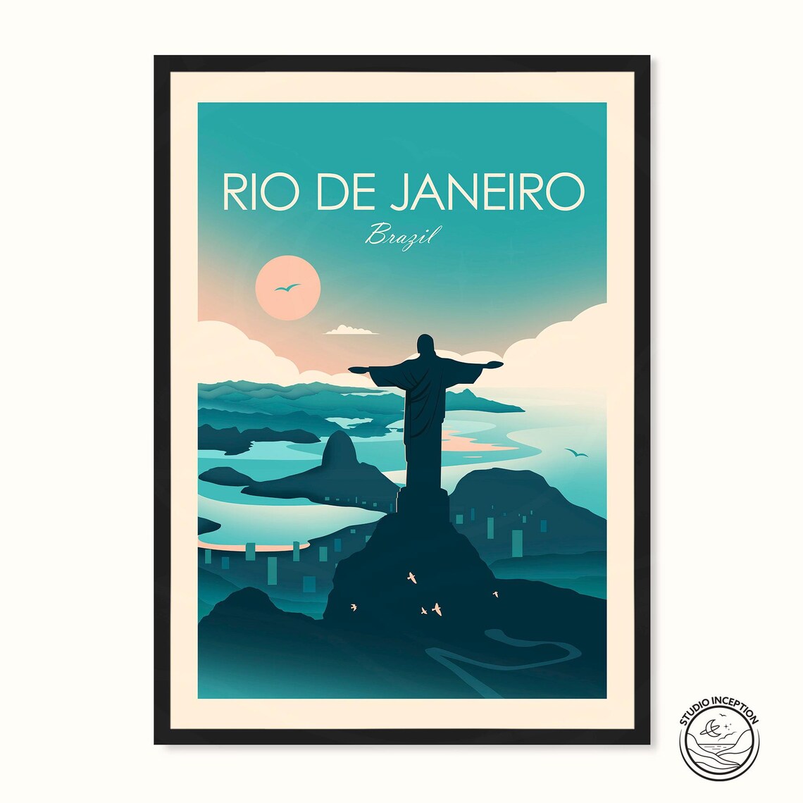 Brazil Travel Print, Rio De Janeiro Travel Poster