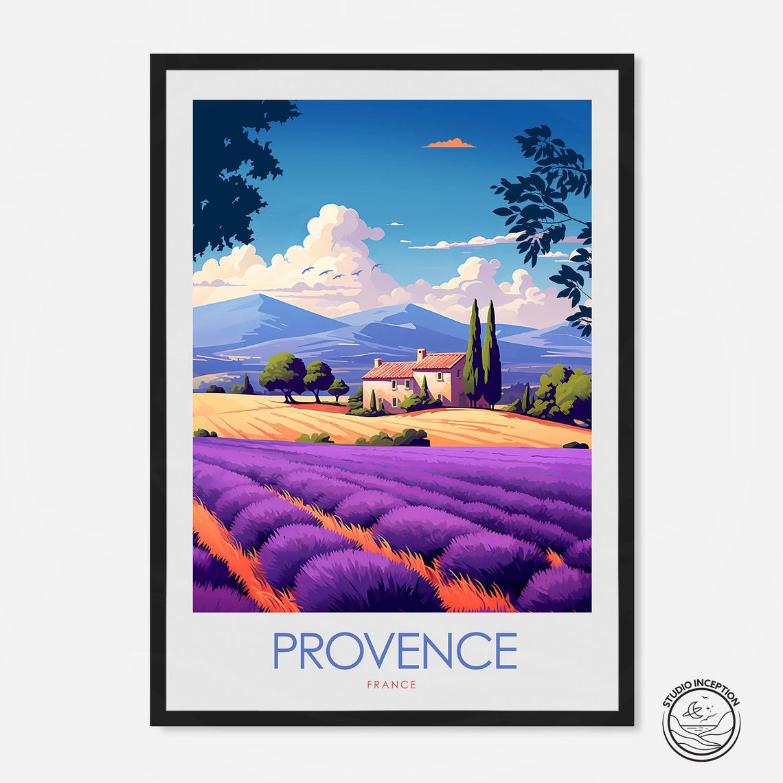 Provence Travel Print France Wall Art Travel Gift French Countryside Gallery Wall Art Home Decor Travel Memories