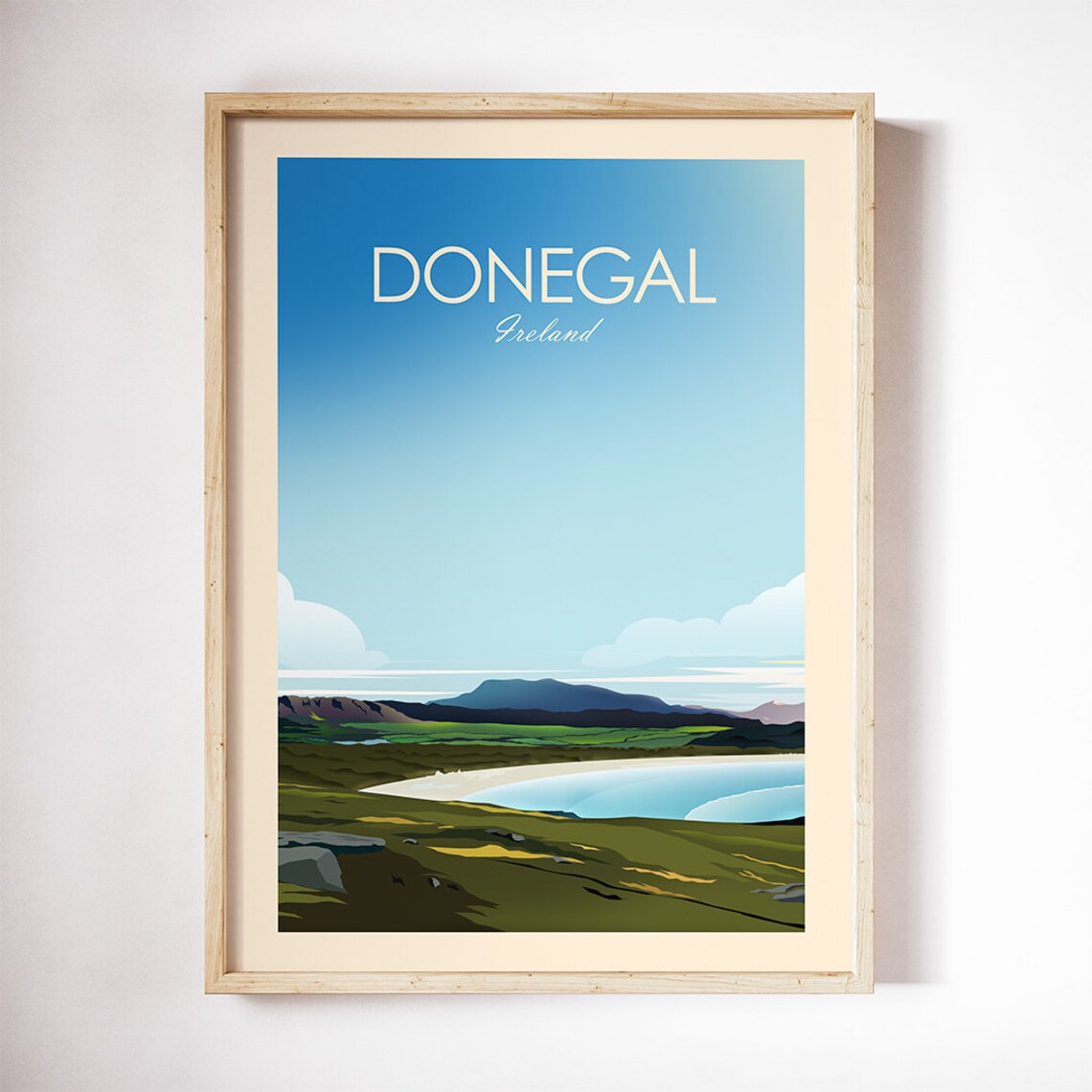 Donegal Ireland Travel Poster, Downings and Rossnowlagh - Image 3