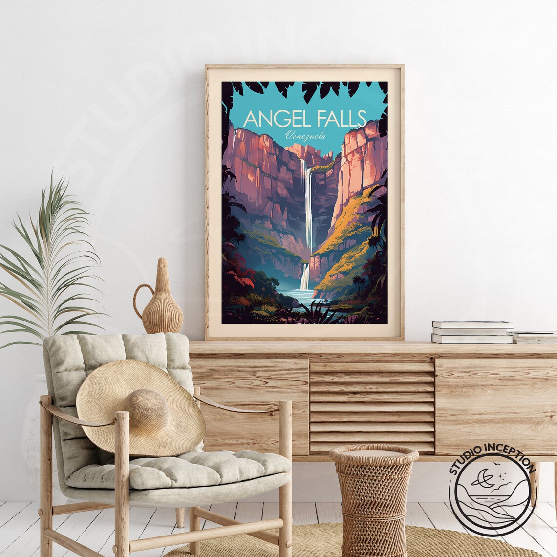 Angel Falls Venezuela Travel Poster Print - Image 2