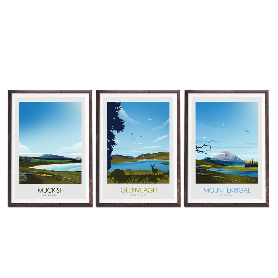 Glenveagh National Park Ireland Travel Poster - Image 2
