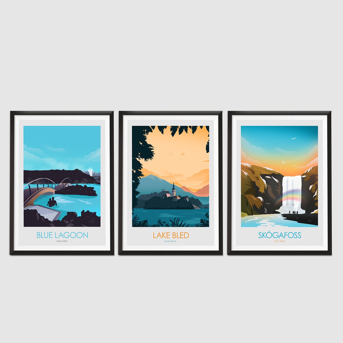 Lake Bled Travel Poster, Slovenia Vacation Souvenir - Image 2