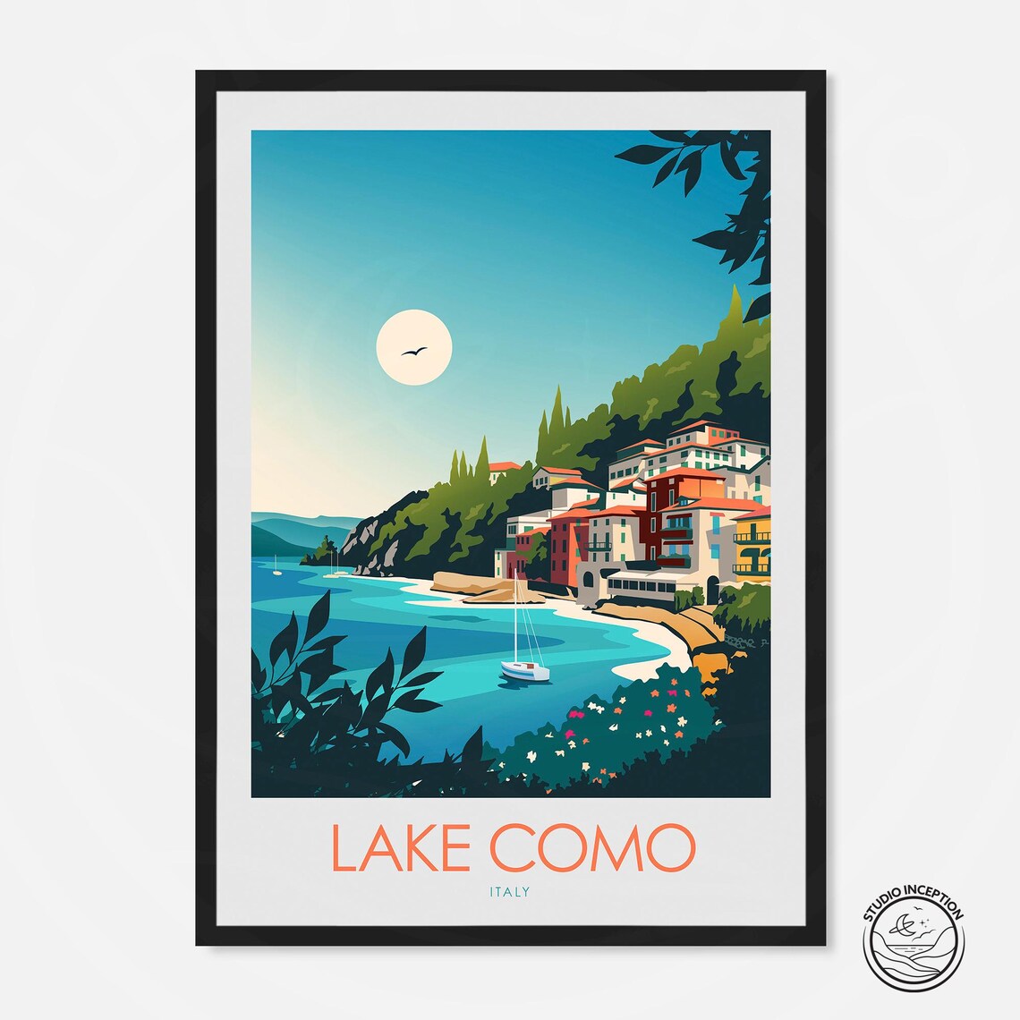 Lake Como Italy Poster Print