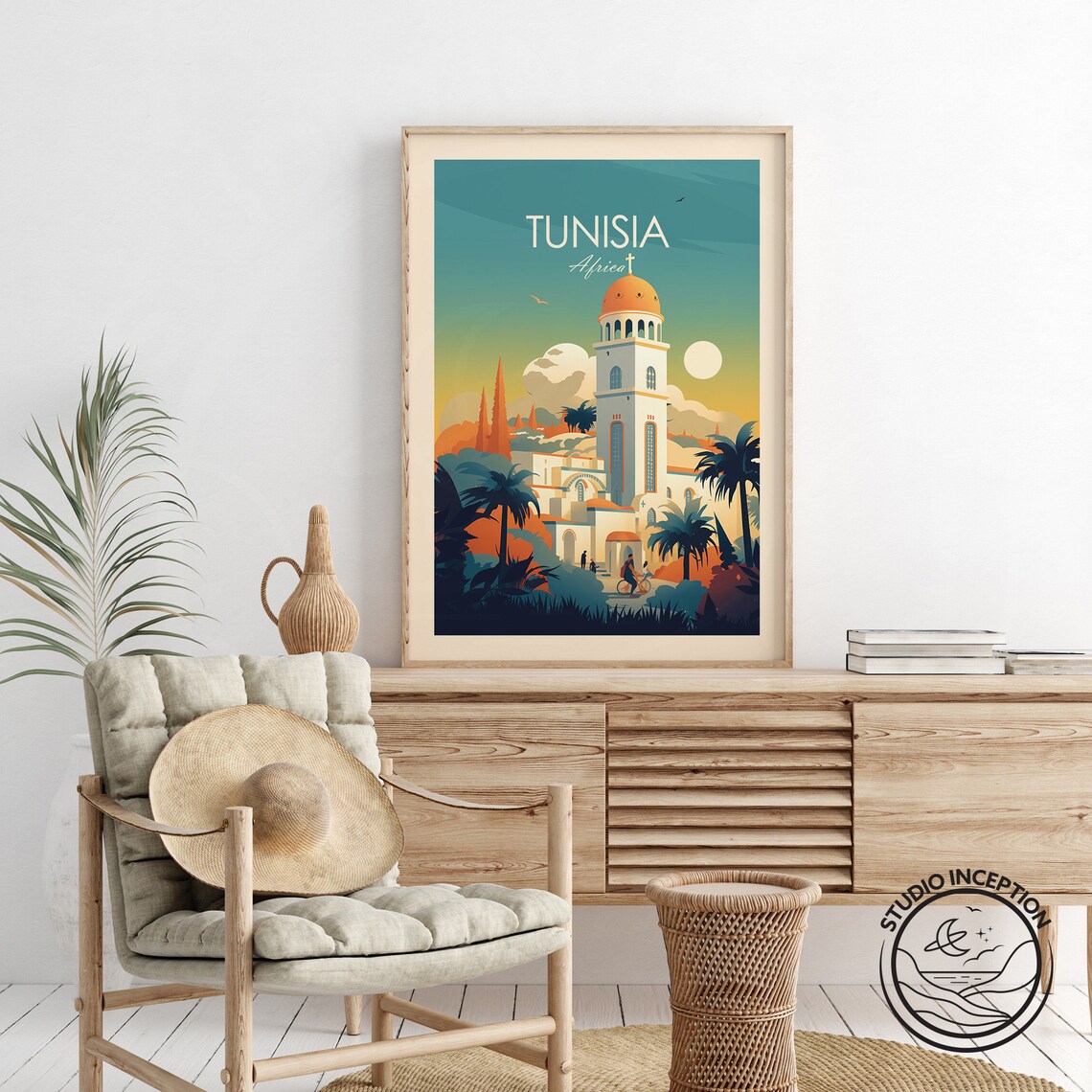Republic Of Tunisia Traditional Travel Poster - Image 3
