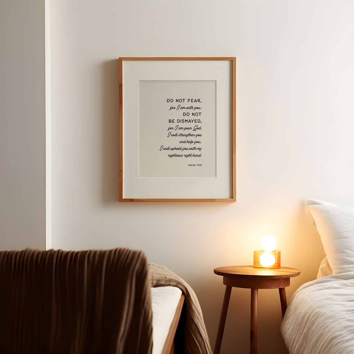 Isaiah 41 10 Do Not Fear For I Am With You Graceful Script Poster - Image 4