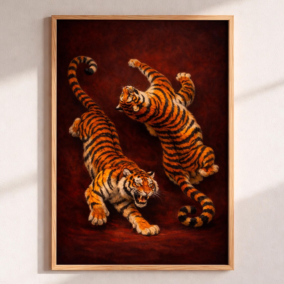 Tiger Art Print, Wildlife Jungle Animal