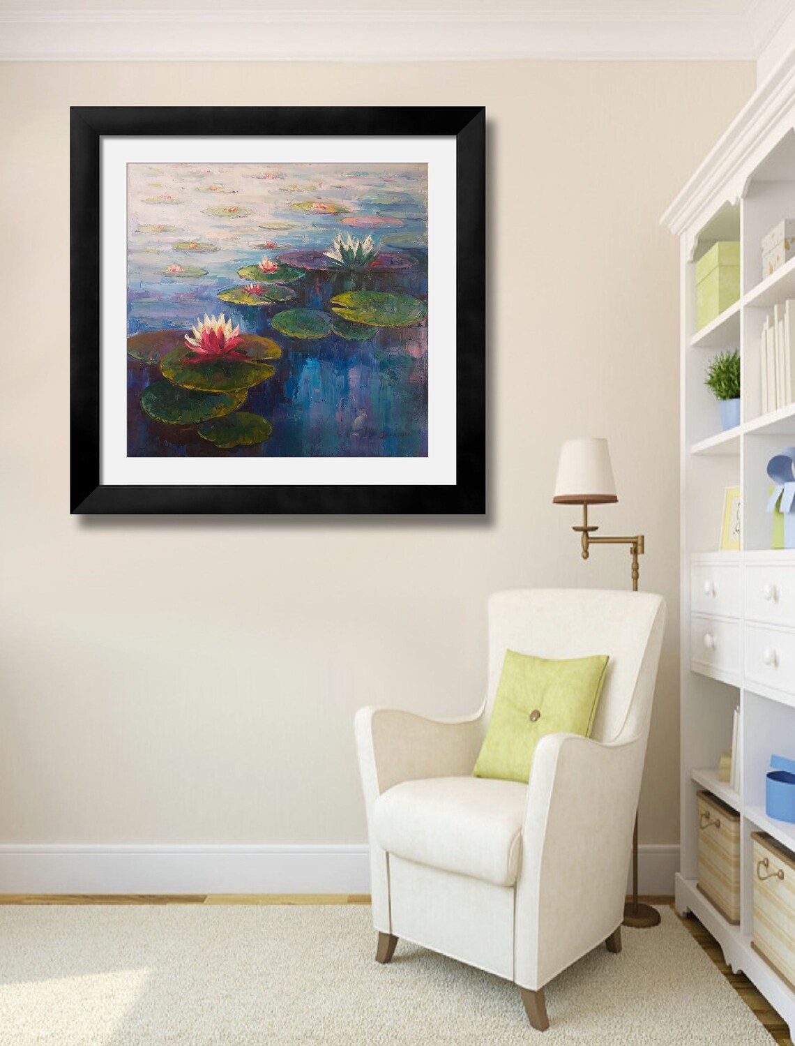 Impression Landscape Oil Painting, Boho Decor - Image 2