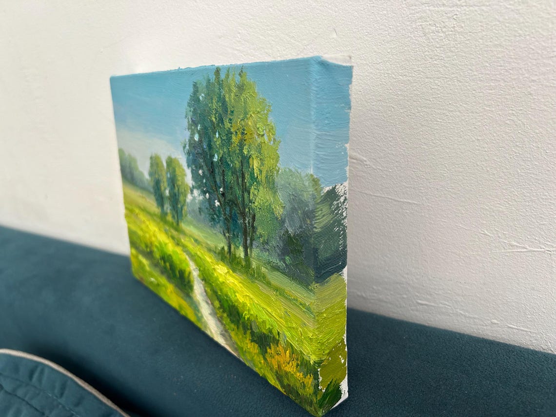 Original Landscape Oil Painting Small Oil Painting Home Decoration Outdoor Landscape Painting Wall Art On Gifts - Image 3