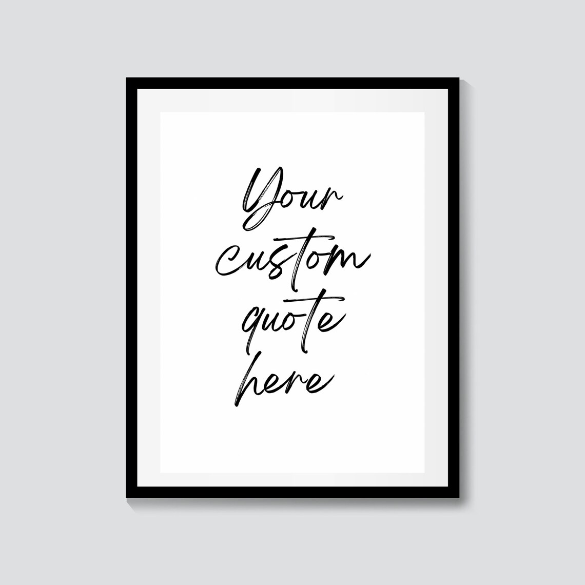 Custom Quote Print, Personalised Typography Art
