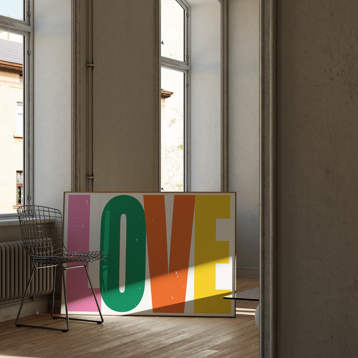 Love Modern Minimalist Typography Art Print - Image 3