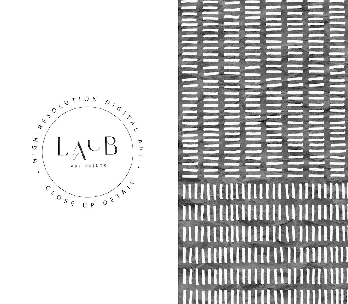 Modern Grey Abstract Minimalist Poster, Japandi Style - Image 3
