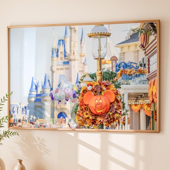Magic Kingdom Fall Print Main Street Wall Art