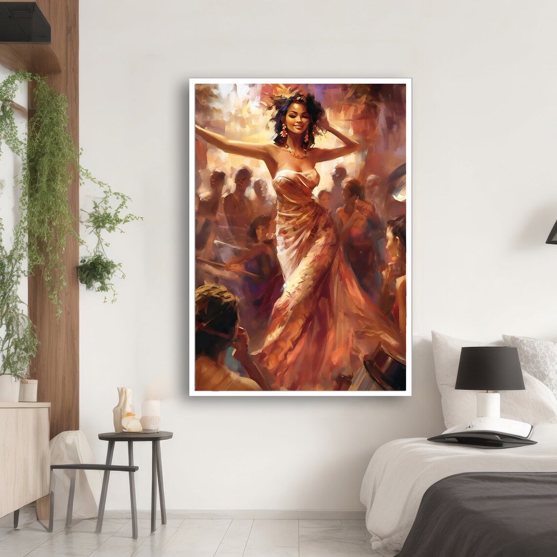 Joyful Carnival Dancer, Ethnic Festive Wall Art - Image 2