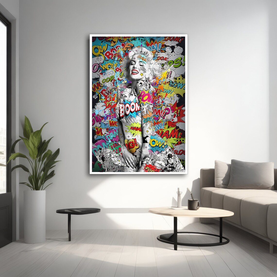 Graffiti Art Pop Art Collage, Urban Decor Gift - Image 2